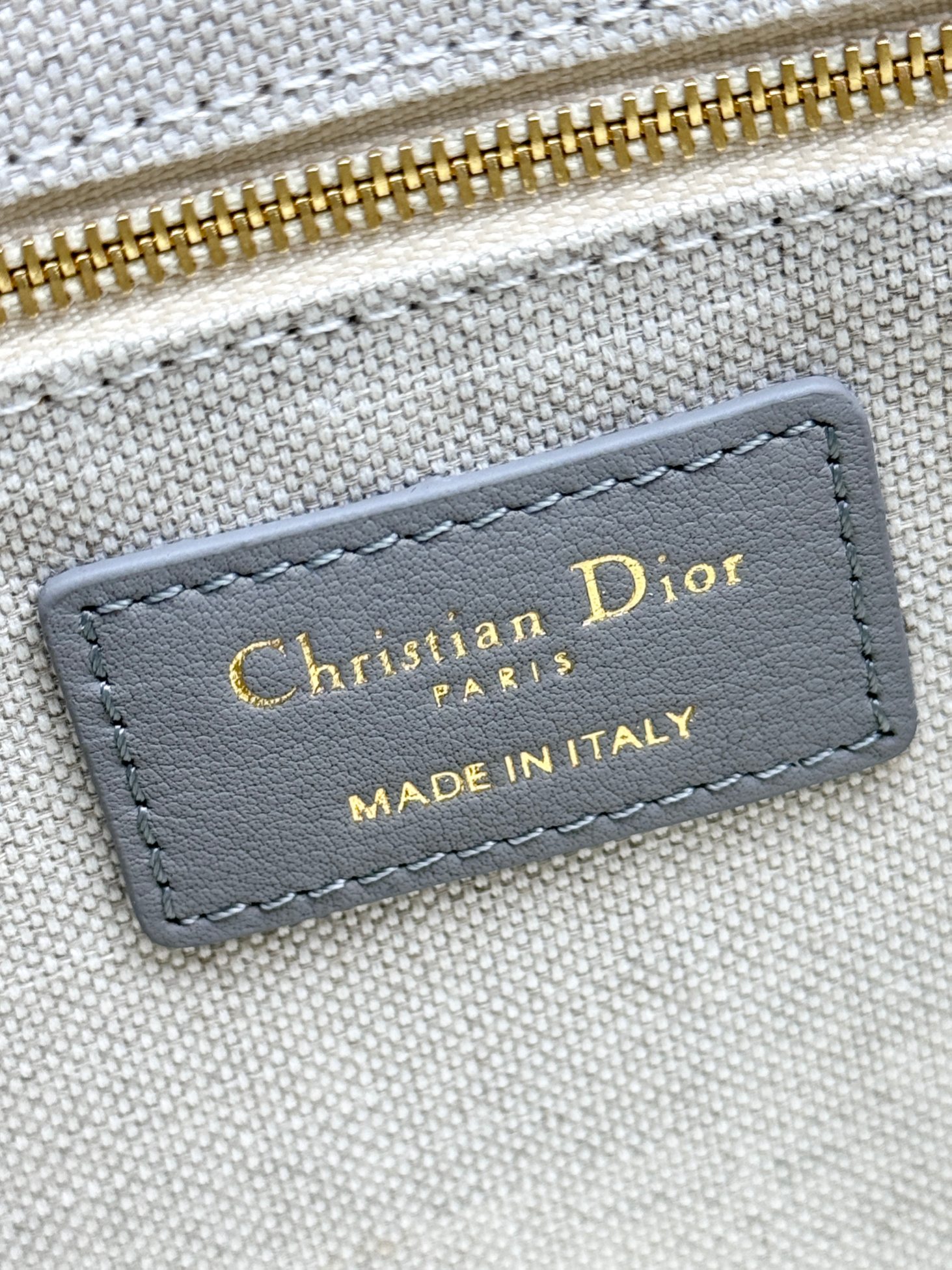 Small Dior Book Tote Bag Gray Dior Oblique Embroidery and Calfskin